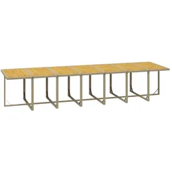 vidaXL, Gartentisch + Balkontisch, Marmelis (Ohne Fussablage)
