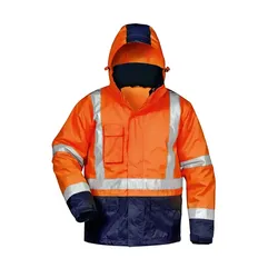 Warnschutz Winterjacke 3in1 - 4XL - orange/marine