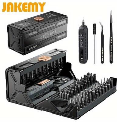 Multisell Products Hub Electric Screwdriver Kit, Precision Drill Bits Set For IPhone, Glasses, Watch, Laptop Repair 180 Electric Black