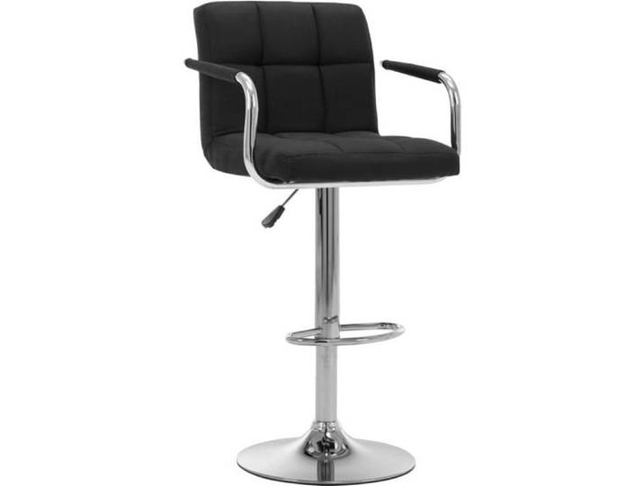 Elégant - Mode Tabouret de bar Tabouret Haut industriel - Fauteuil Chaises de bar Noir Tissu3786