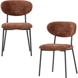 Stuhl-Set Kjeld 2er-Set Braun