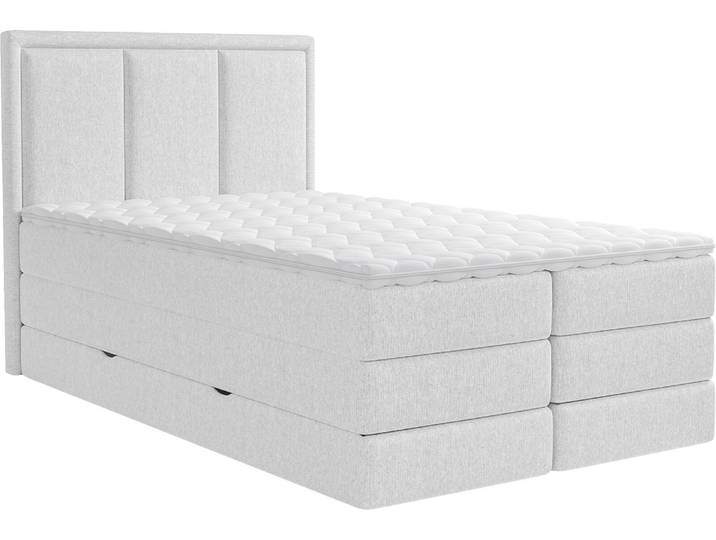 XORA Boxspringbett SWING, Weiß, Stoff