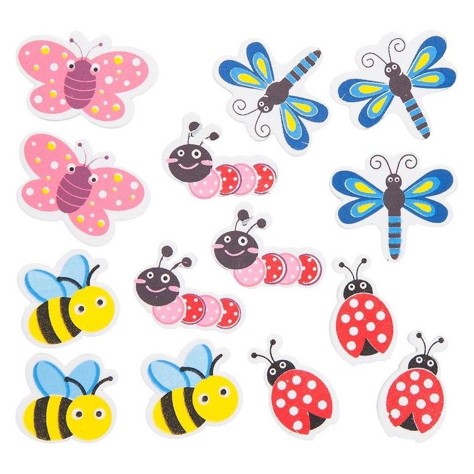 DP Craft Schaumstoffaufkleber mit Insektenaufdruck, 75 Stück (75 Sticker) (47658140)