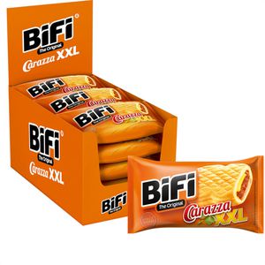 BiFi Fleischsnack Carazza XXL, Pizza-Snack, je 75g, 16 Stück
