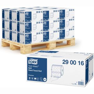 Tork Handtuchrollen Matic 290016, H1, Palette, 2-lagig, weiß, Premium Soft, je 6 Rollen, 28 Pack