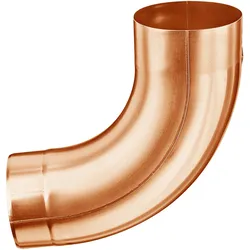 Grömo, Rohrverbindungstechnik, Kupfer-Rohrbogen 85Grad, 100mm, mit Einzug (Winkelverbindung)