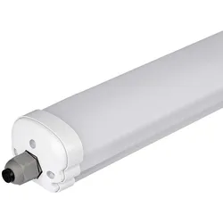 Wannenleuchte Feuchtraumlampe Deckenleuchte LED Röhre Hallenlampe, IP65, 18W 2160lm 6500K kaltweiß, LxBxT 60x6,5x5,8cm, 4er Set
