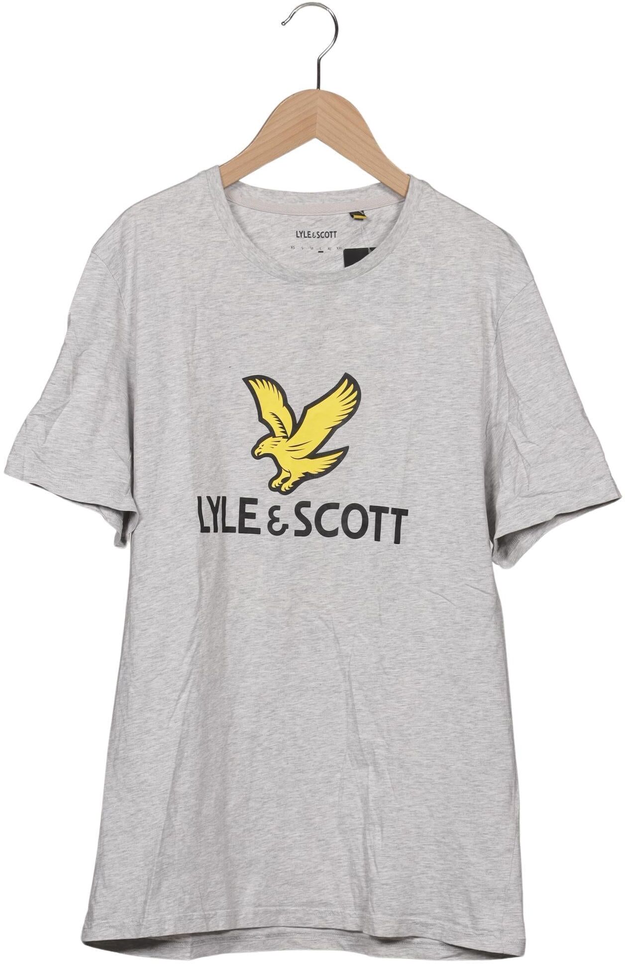 Lyle & Scott Herren T-Shirt, Grau, Gr. L, Baumwolle - Second Hand