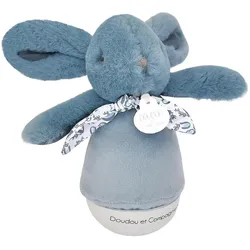 Doudou et Compagnie, Nachtlicht, Nachtlicht mit Musik Hase, blau 16cm