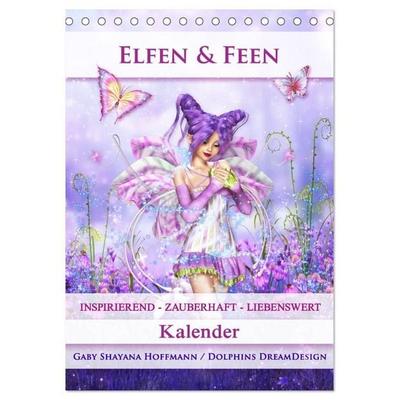 Elfen & Feen - Kalender (Tischkalender 2027 DIN A5 hoch), CALVENDO Monatskalender