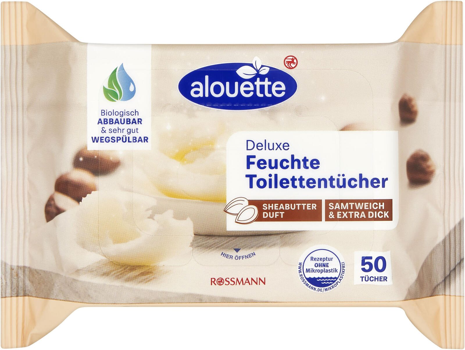 alouette Feuchtes Toilettenpapier Shea Butter 1-lagig 4305615550299