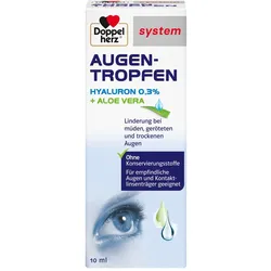 Doppelherz system AUGEN-TROPFEN HYALURON 0,3 % + ALOE VERA 10 ml