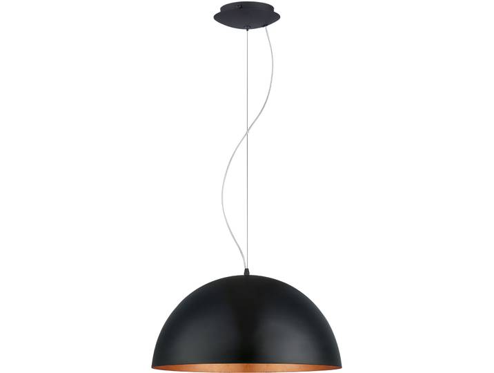 Pendellampe Gaetano 1 Schwarz Stahl 150 cm