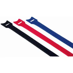 Hama Klettkabelbinder blau, rot, schwarz