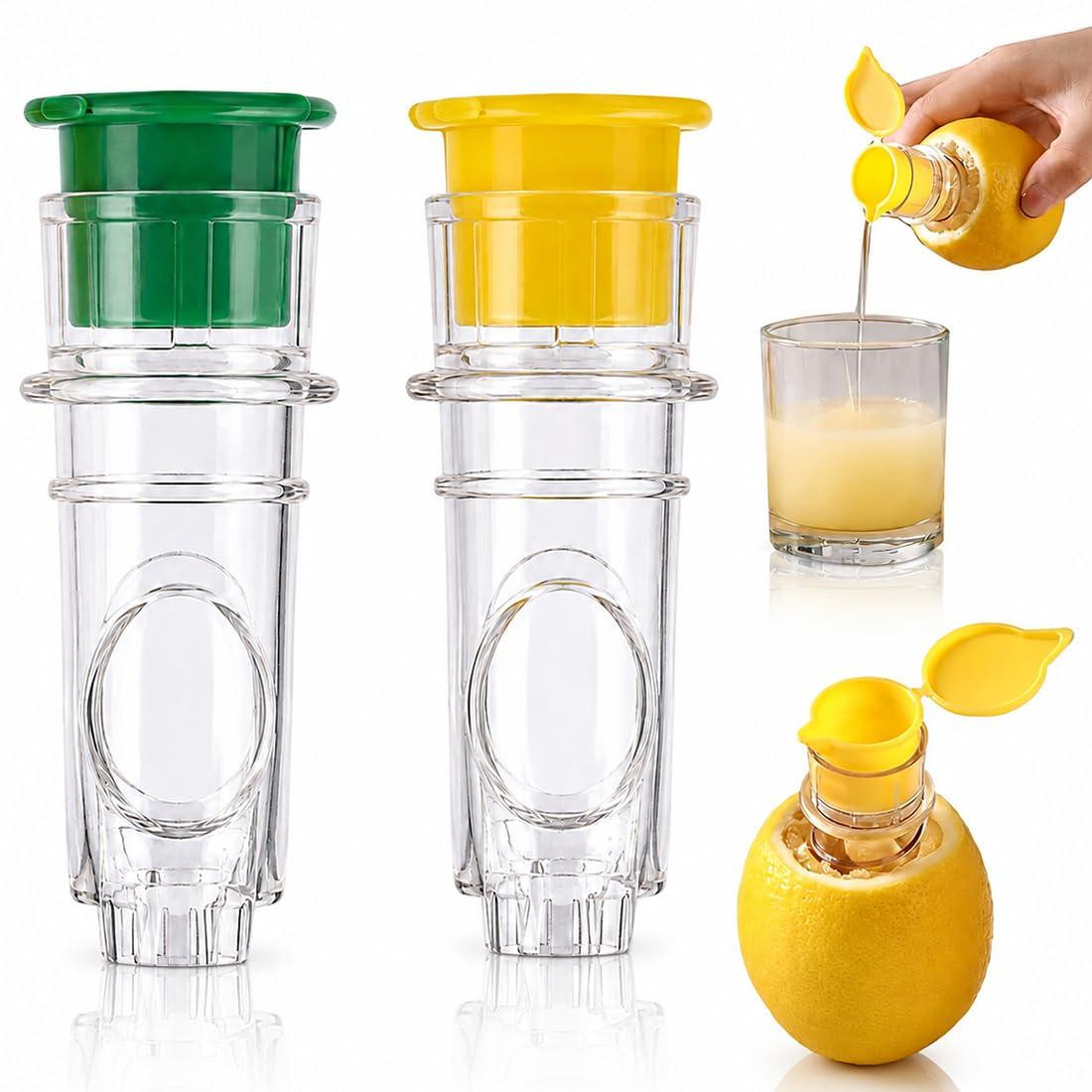 Dripio Handmatige citruspers set van 2 met schroefdop 8 cm