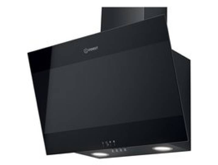 Indesit Hotte décorative inclinée 60cm 647m3/h noir - ihvp66lmk