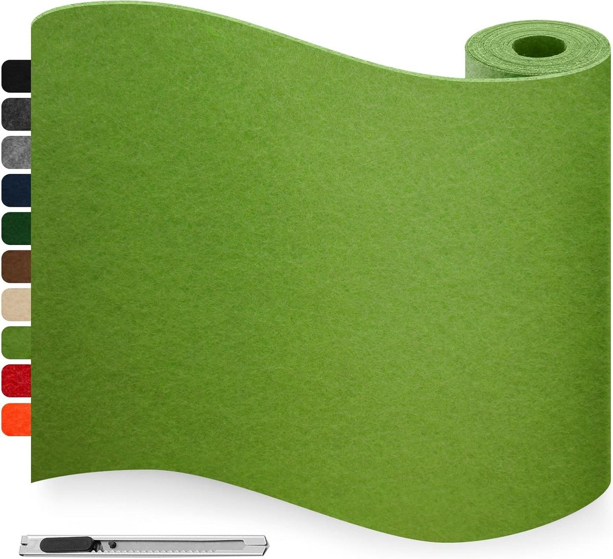 Zelfklevend Vilt Meubelbeschermers Groen - 40 x 200 cm