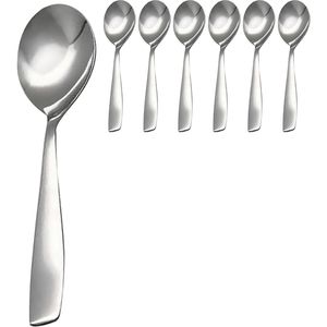 Gräwe Espressolöffel Königstein, 10,5 cm, Edelstahl 18/0, silber poliert, 6 Stück
