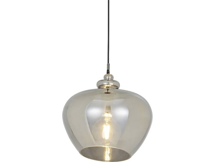 Pendellampe Bela Grau Metall/Glas B 30 cm