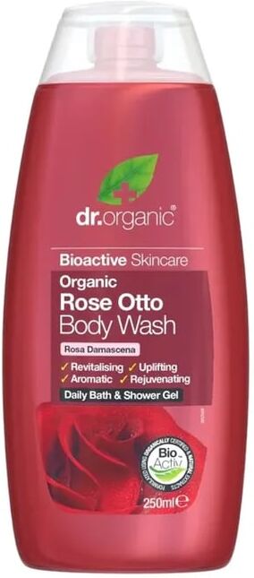 Dr Organic Gel de Banho Extrato de Rosa Orgânica 50 ml