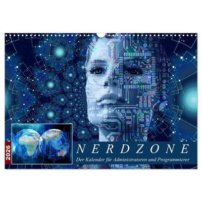 Nerdzone Der Kalender für Administratoren und Programmierer (Wandkalender 2026 DIN A3 quer), CALVENDO Monatskalender
