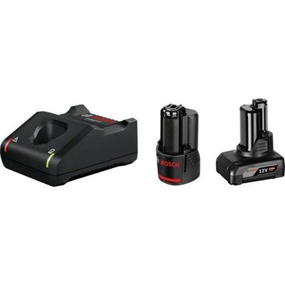 Bosch Professional 1600A01NC9 GAL 12V-40 + 1x GBA 12V 2.0Ah + 1x GBA 12V 4.0Ah Werkzeug-Akku und Ladegerät 12 V 2 Ah, 6 Ah Li-Ion
