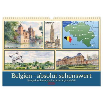 Belgien - absolut sehenswert (Wandkalender 2026 DIN A3 quer), CALVENDO Monatskalender