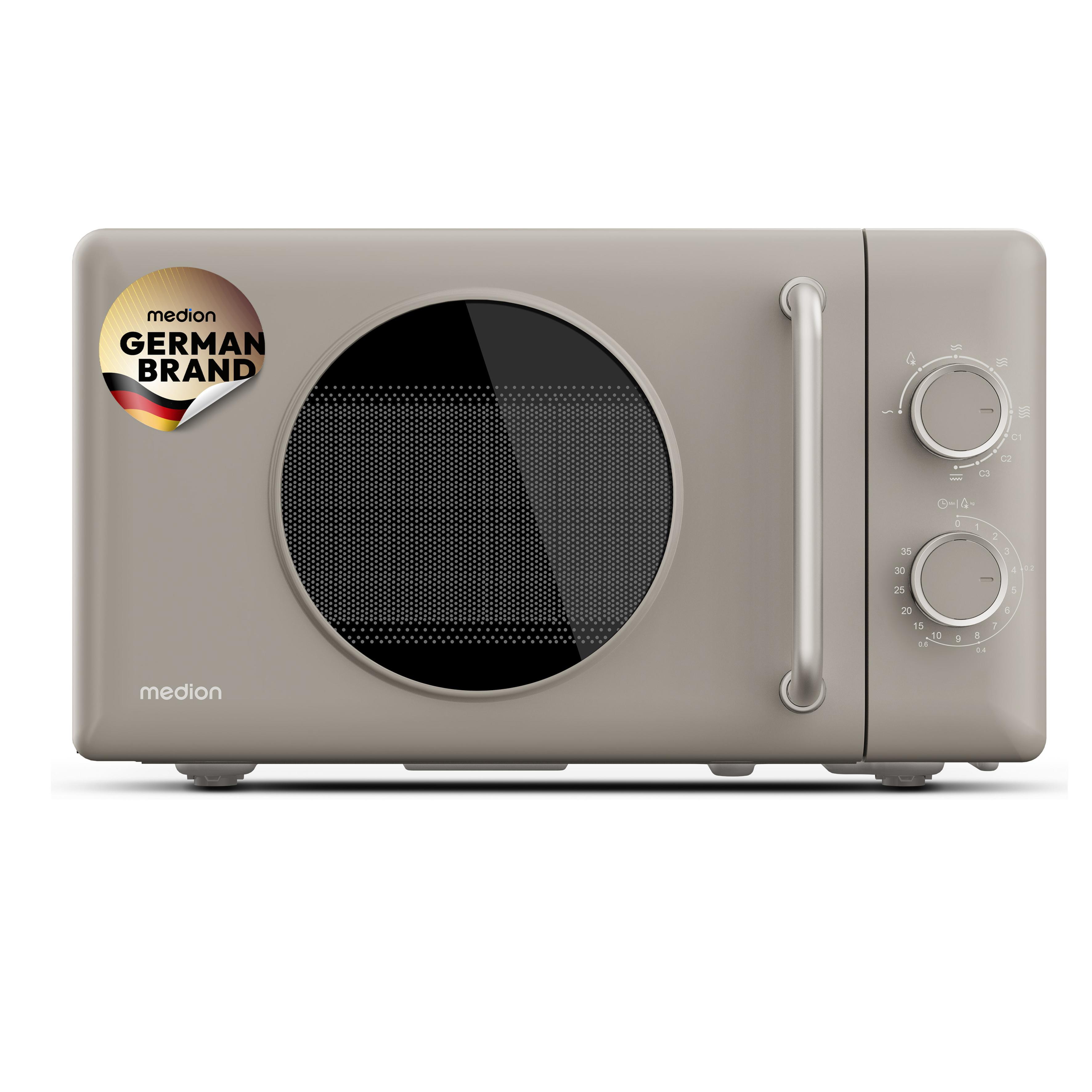 Medion MD100119 Retro Mikrowelle Solo 800W 20L 50079805
