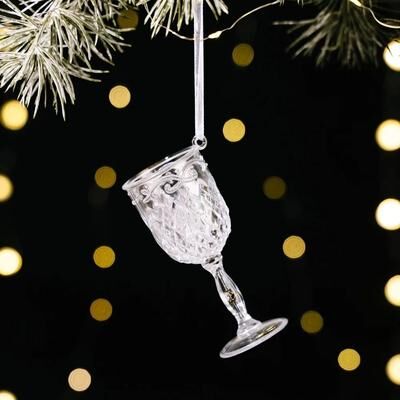 Uplift Picks Clear Acrylic Christmas Ornaments Angel Hanging Transparent Tree Decorations 09