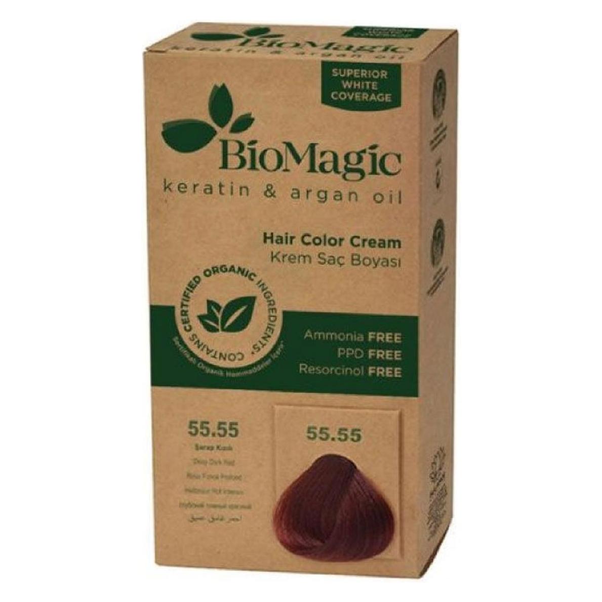 Biomagic Haarfarbe tief dunkelrot (55,55) 250 g - Biomagisch (55,55 Tief Dunkelrot) (37731501)