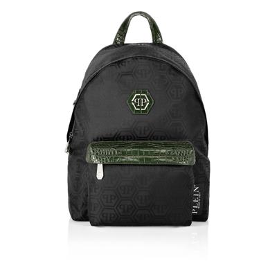 Freizeitrucksack PLEIN SPORT "Monogram", schwarz (02, schwarz), Rucksäcke, Freizeitrucksack