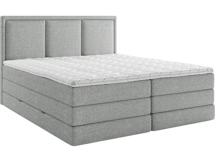 XORA Boxspringbett SWING, grau, Stoff