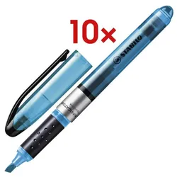 Stabilo 10 x Textmarker »Navigator®« blau