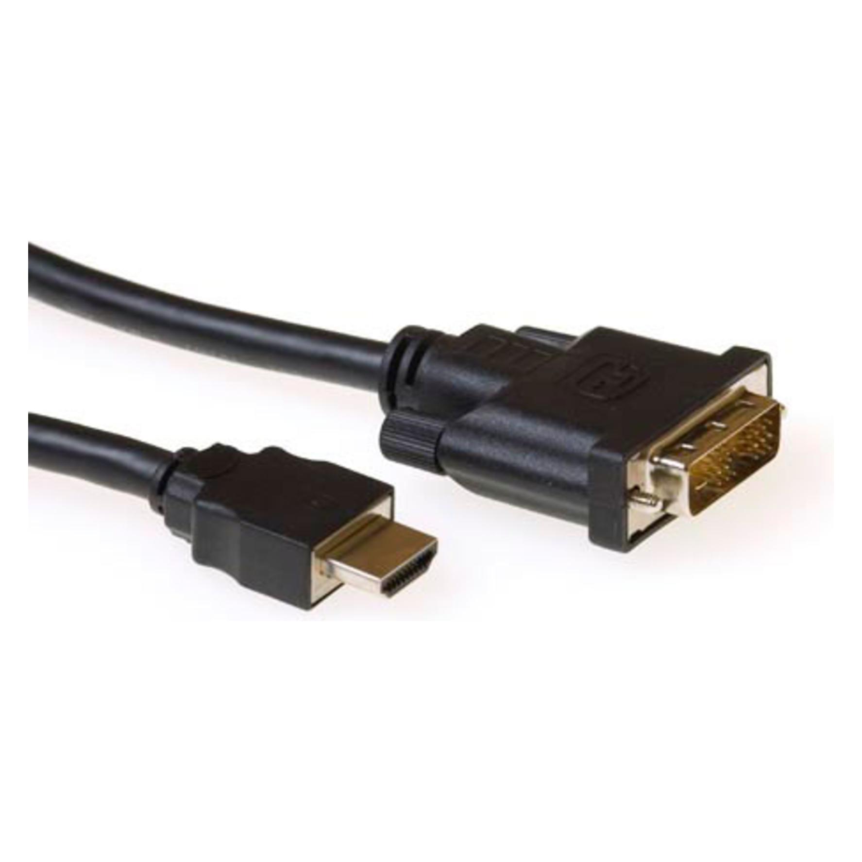 ACT Conversion cable HDMI A male to DVI-D male 2,00 m. Length: 2 m Hdmi a (2 m) (AK3740)