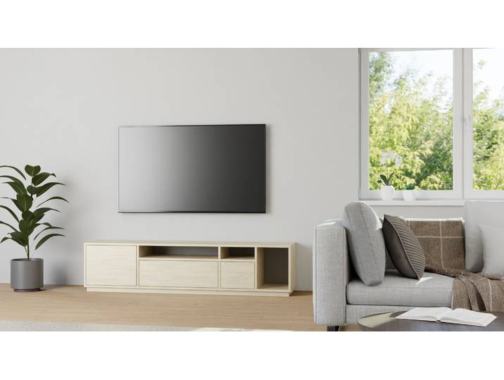 Sideboard Eiche - Lowboard aus Eichenholz Eiche Weiß geölt