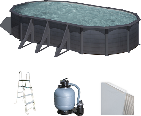Gre Kea Ovale 730x375x120cm - Stahlwandpool
