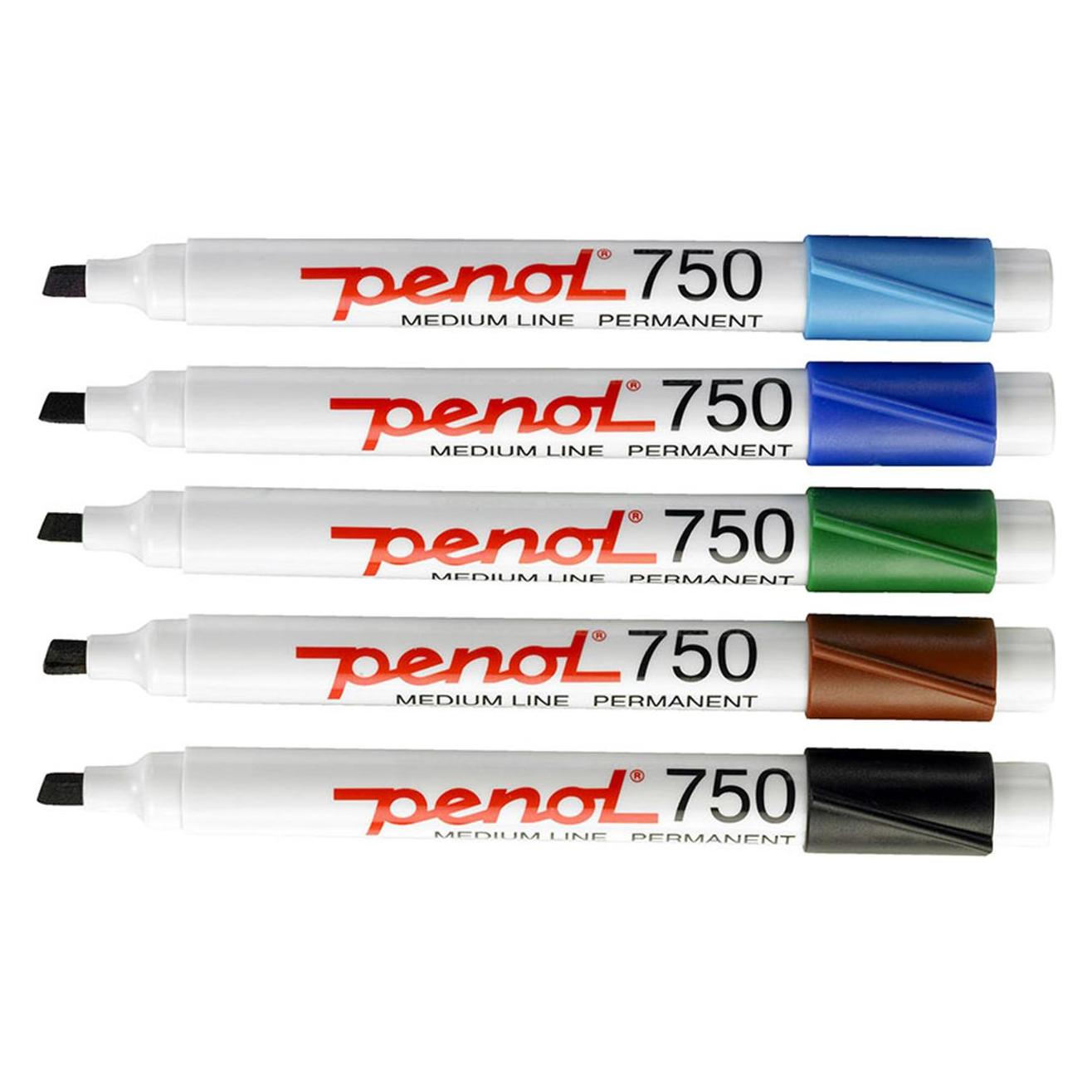 Penol 750 Permanent-Marker Meissel, Violett (e) (10x) (1103626)