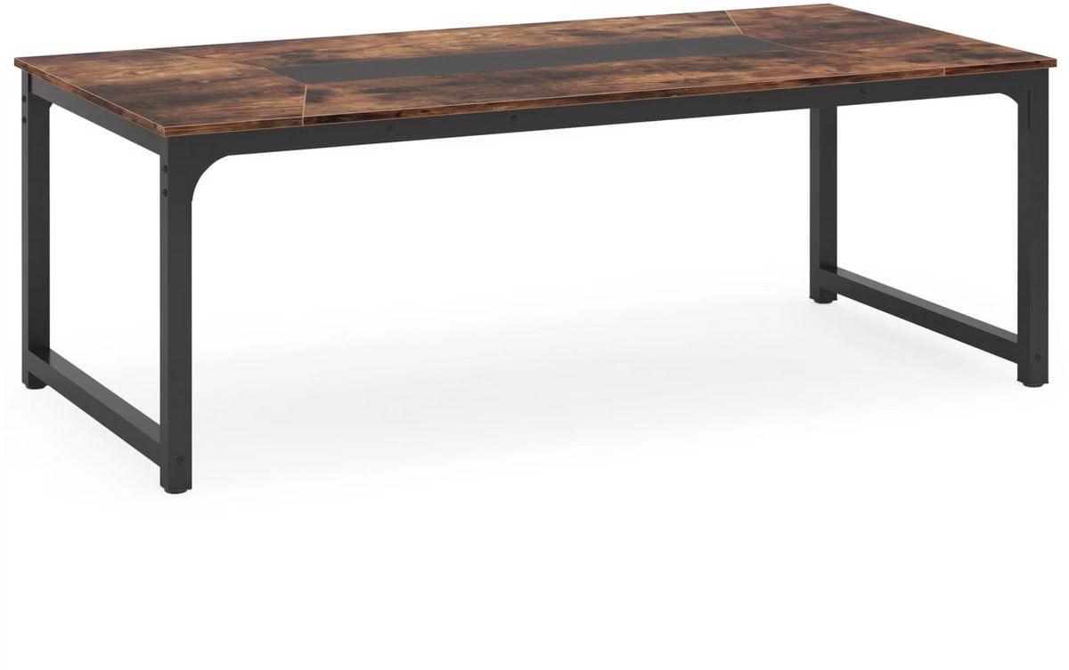 Happiq Computerbureau XL Vintage voor 6 volwassenen, Breedte: 180 cm