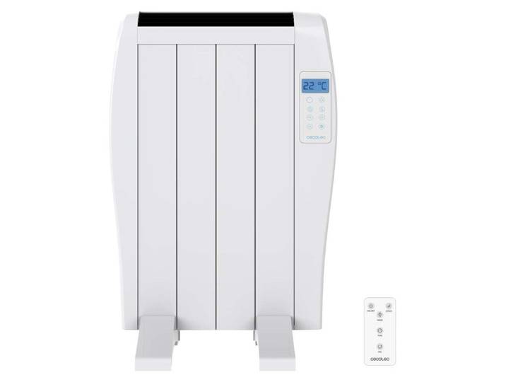 Radiateur électrique Cecotec Ready Warm 800 Thermal\, à faible consommation. 4 éléments\, 600 W\, à poser ou à fixer au mur\, 3 modes\, minuterie