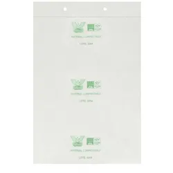 MONOUSO - Flachbeutel Markt Block Kompostierbar 30x40cm (3.000 Stück)