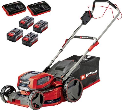 Einhell Professional Power X-Change GP-CM 36/47 S Li BL (4x4,0Ah) Akku Akku-Rasenmäher inkl. 2. Twincharger Ladegerät, inkl.