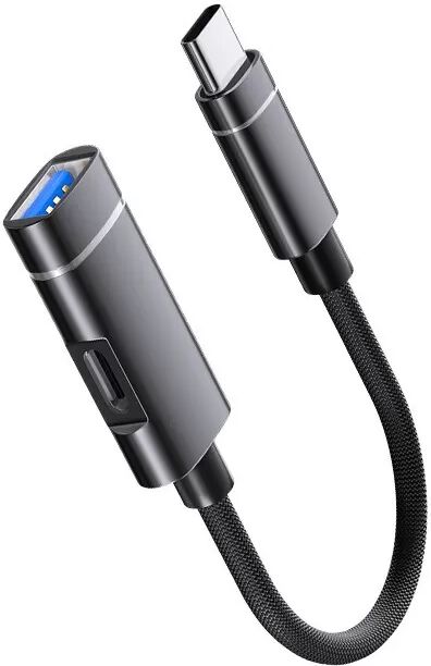 INF Adaptateur USB Type-C vers USB 2.0 avec Charge PD - Solution d'Extension OTG Le noir