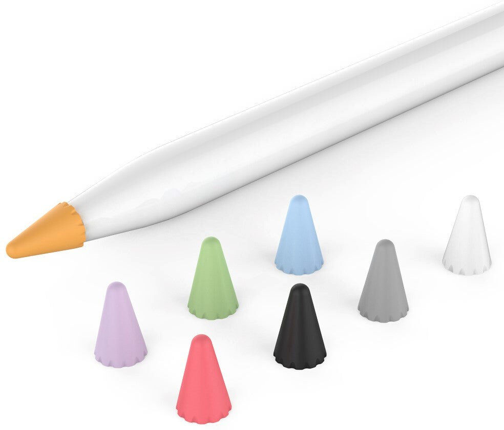 TABLETCOVERS.DK Apple Pencil 1 & 2. Gen Tip Cover 8 Stk. i Flere Farver