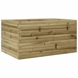 Helloshop26 - Hochbeet für Pflanzen Blumen Terrasse Garten 90 x 60 x 45,5 cm imprägniertes braunes Kiefernholz 02_0038015
