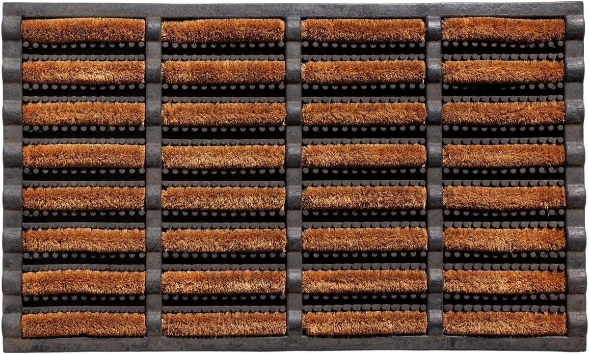 Bruine Kokos Deurmat met Antislip Rubber - 45 x 75 cm