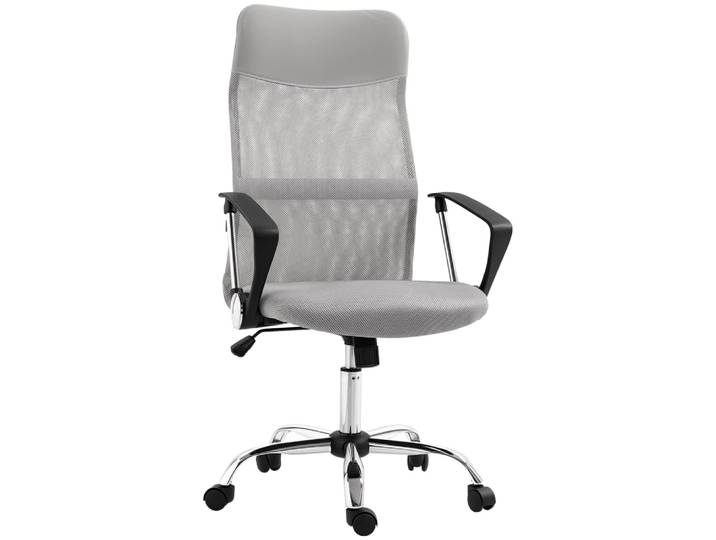 Fauteuil de bureau manager tissu maille gris