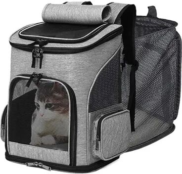 Friendly Fresh Finds Creative Pet Transport Backpack, Breathable Foldable Expandable Travel Bag For Cats And Dogs Creative Pet Transport Backpack, Breathable Foldable Expandable Travel Bag For Cats And Dogs