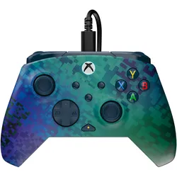 Turtle Beach Rematch Advanced Wired Gamepad (Glitch Green (PC, Xbox One S, Xbox One X, Xbox Series S, Xbox Series X), Gaming Controller, Mehrfarbig, Blau, Grün