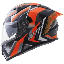 Germot GM 711 Integralhelm matt-schwarz-orange - XL (61/62)