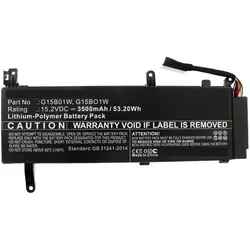 CoreParts Battery for Xiaomi Tablet (3500 mAh), Notebook Akku, Schwarz